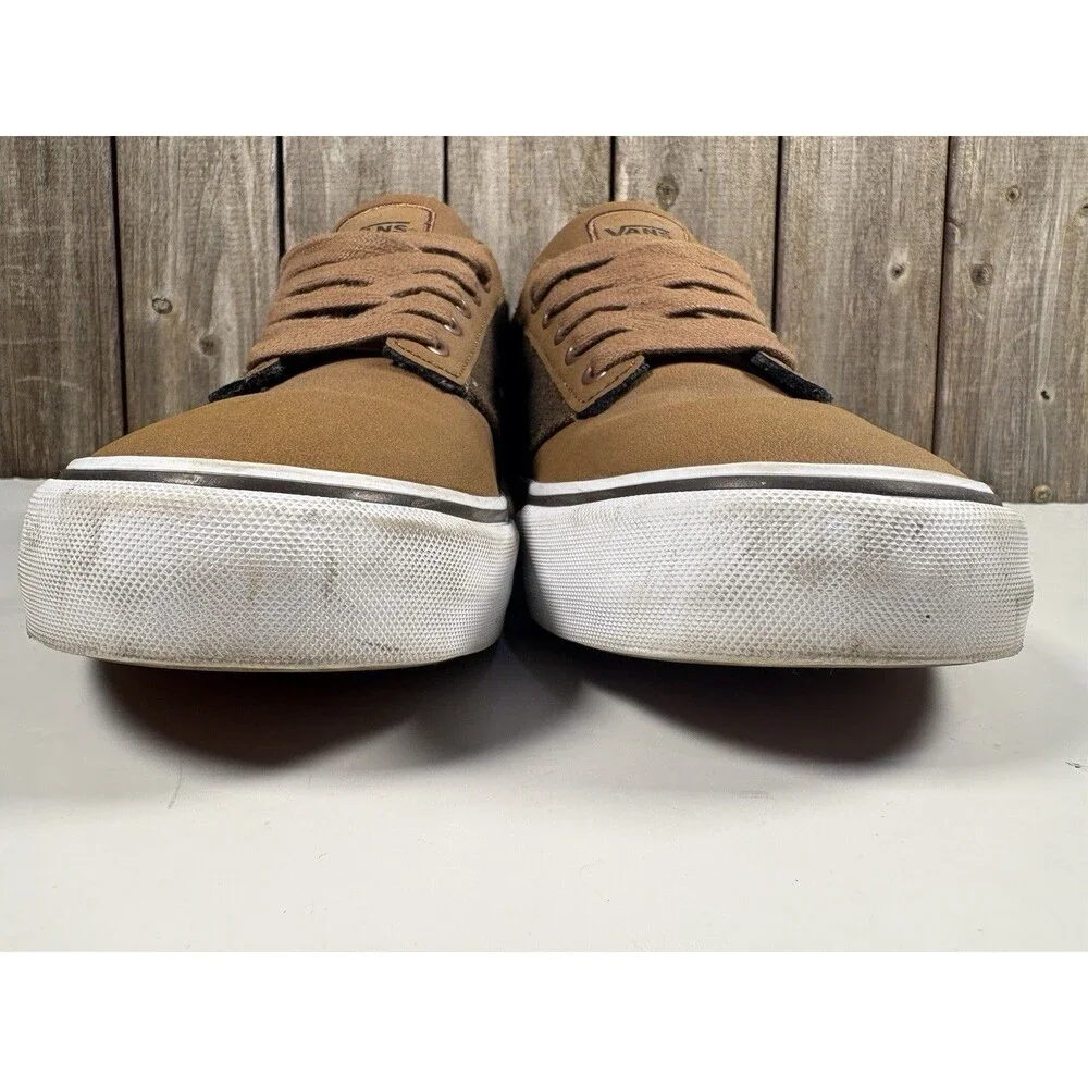 Vans Deluxe Comfort Ortholite Mens Sneaker Shoes Sz 10.5 Brown Skate Shoe